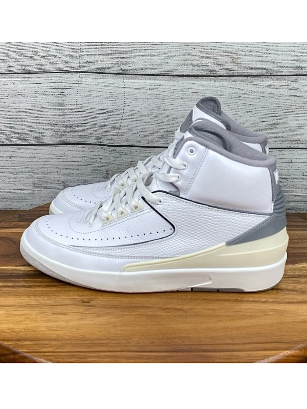 Nike Air Jordan 2 Retro White Cement Grey Men’s Shoes DR8884-100 Sneaker Size 9